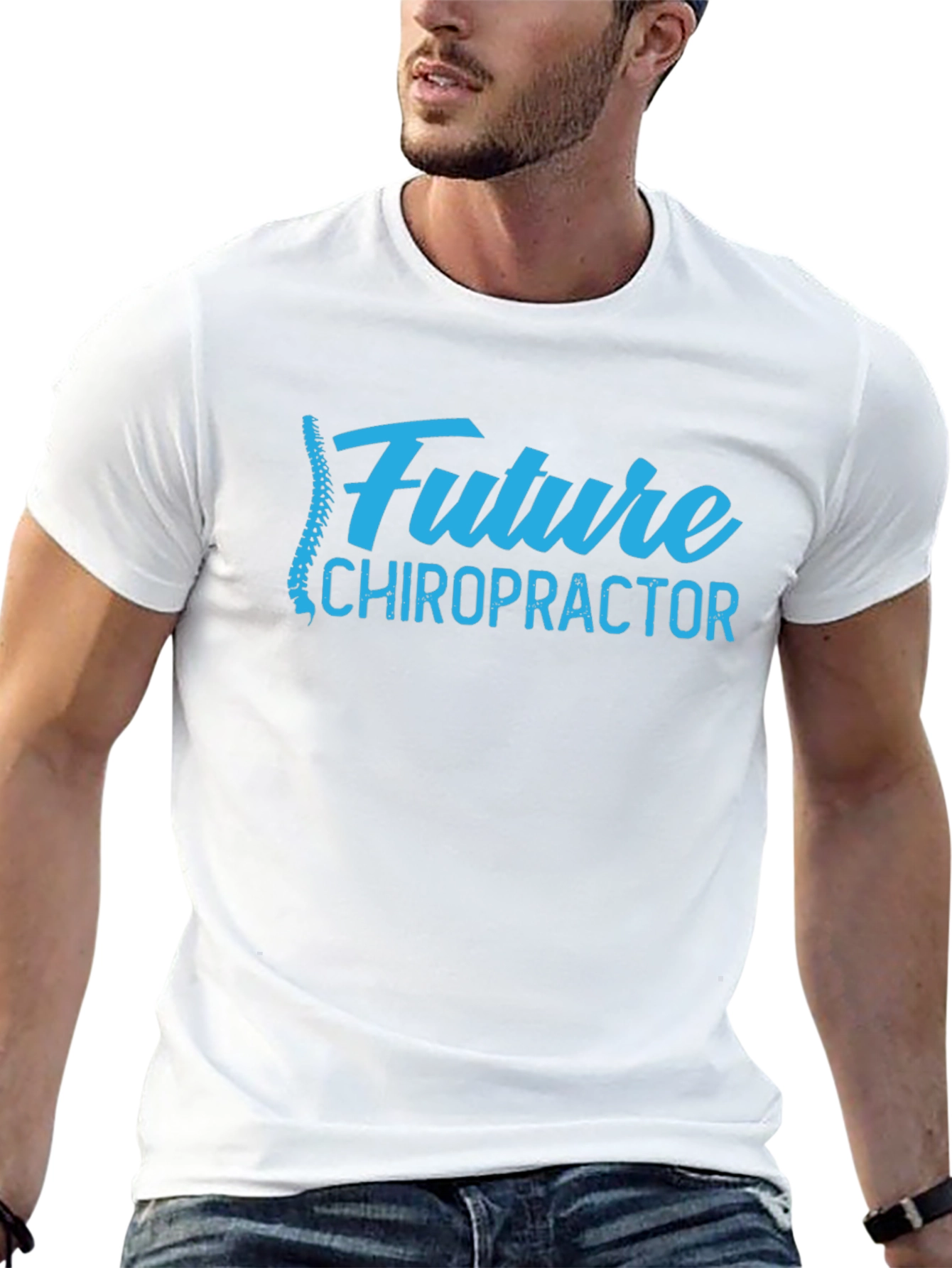 Future Chiropractor Graphic Tee - Black Cotton T-Shirt
