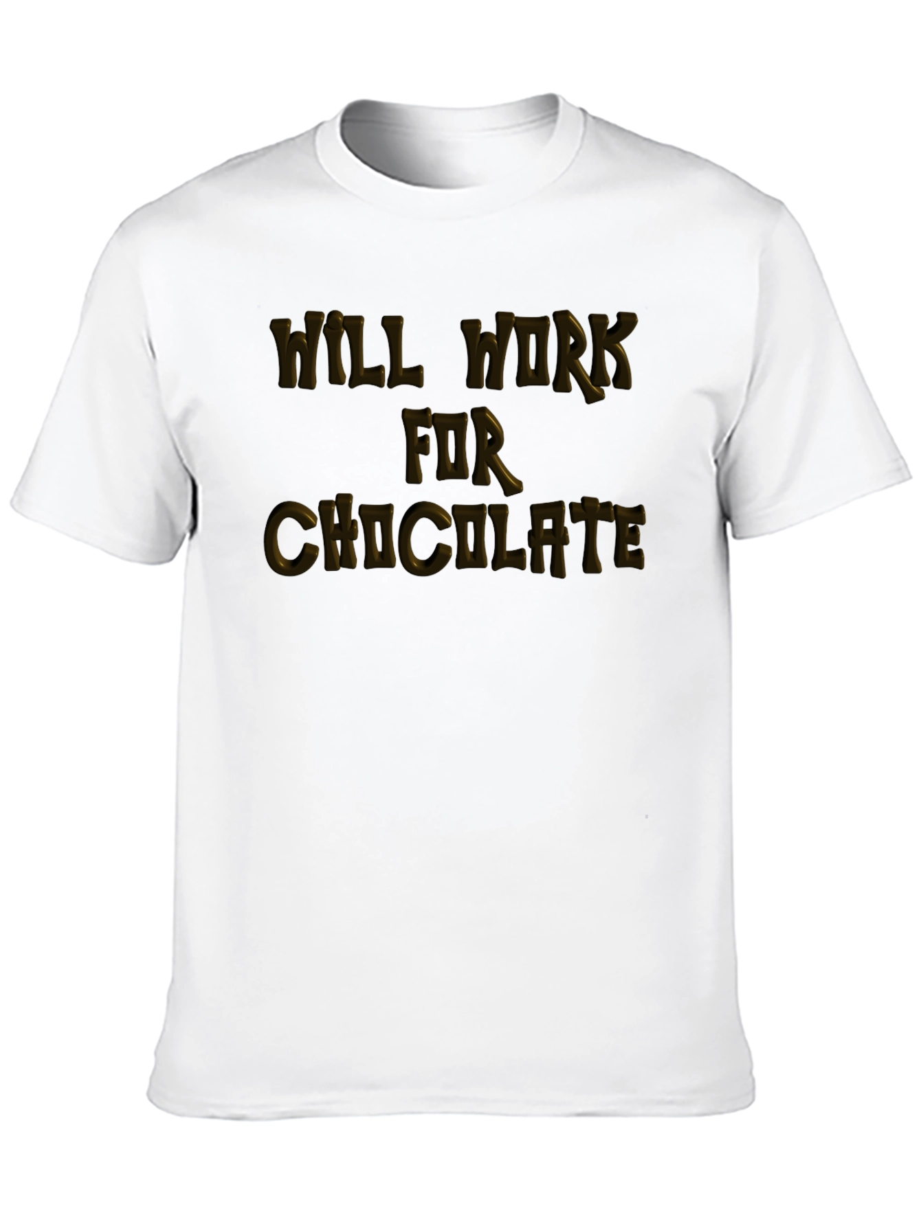 Will Work For Chocolate Graphic Tee