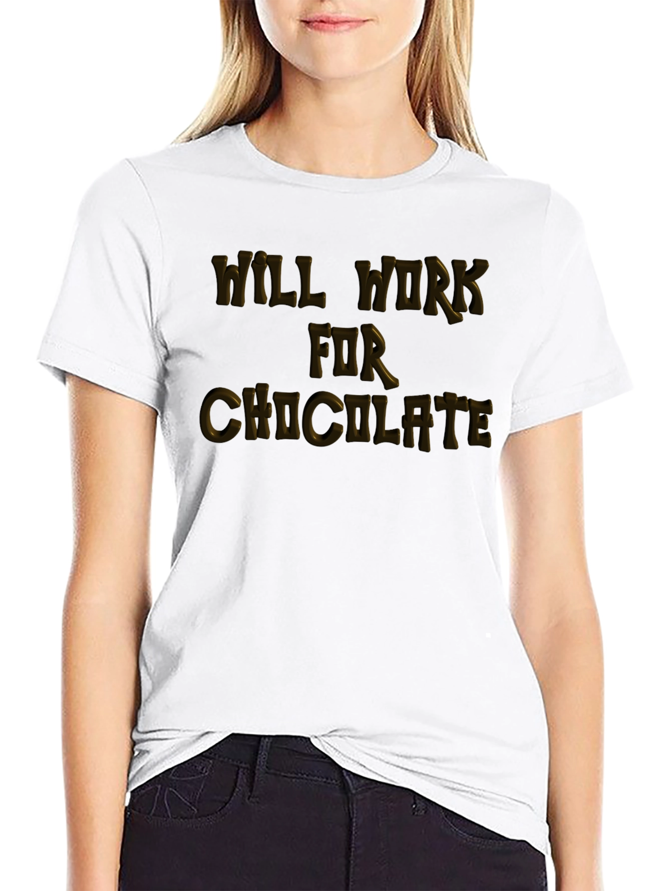Will Work For Chocolate Graphic Tee