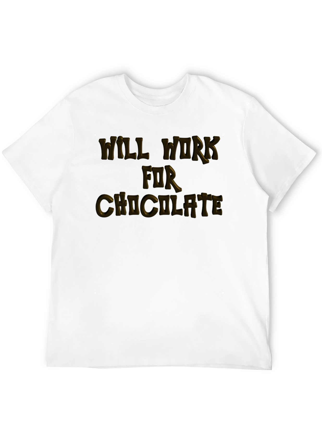 Will Work For Chocolate Graphic Tee