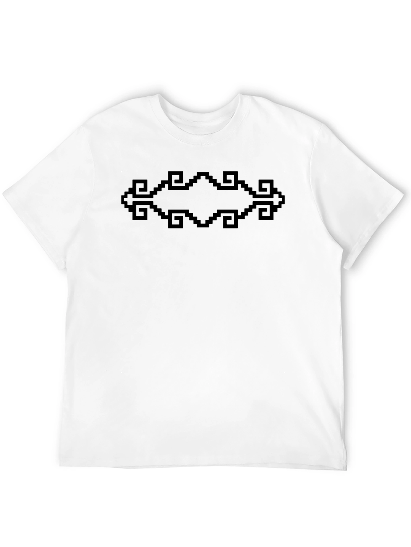 Geometric Pixel Art Graphic Tee