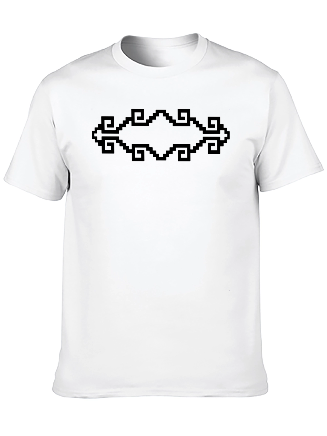 Geometric Pixel Art Graphic Tee