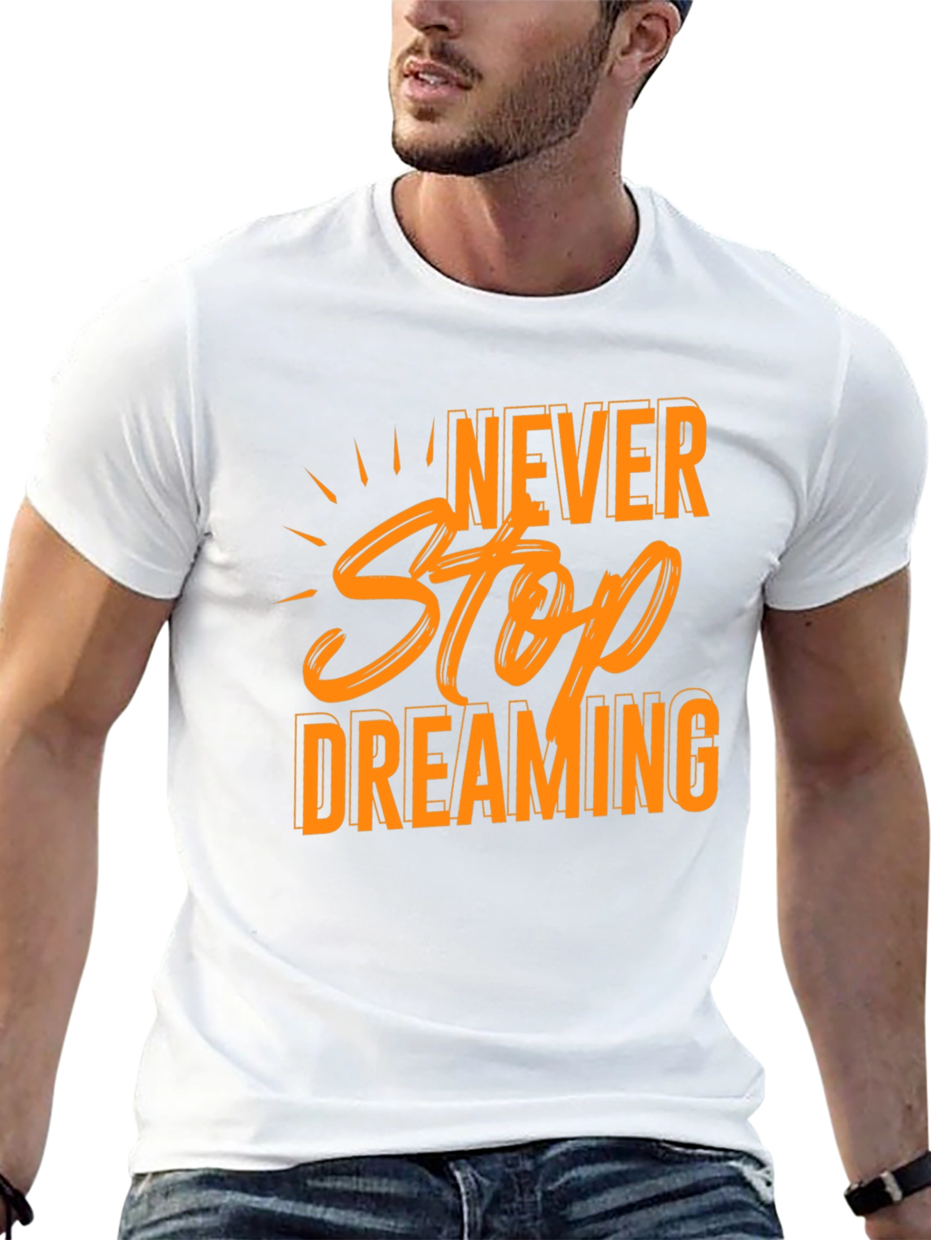 Never Stop Dreaming Black T-Shirt