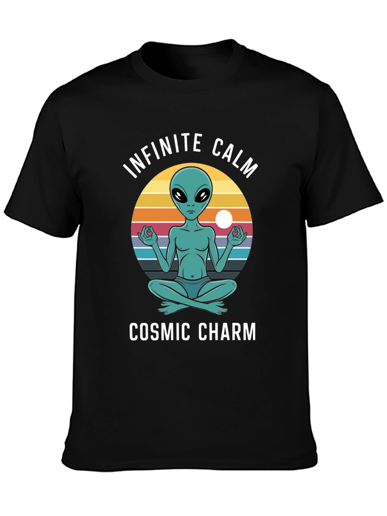 Infinite Calm Cosmic Charm Graphic T-Shirt