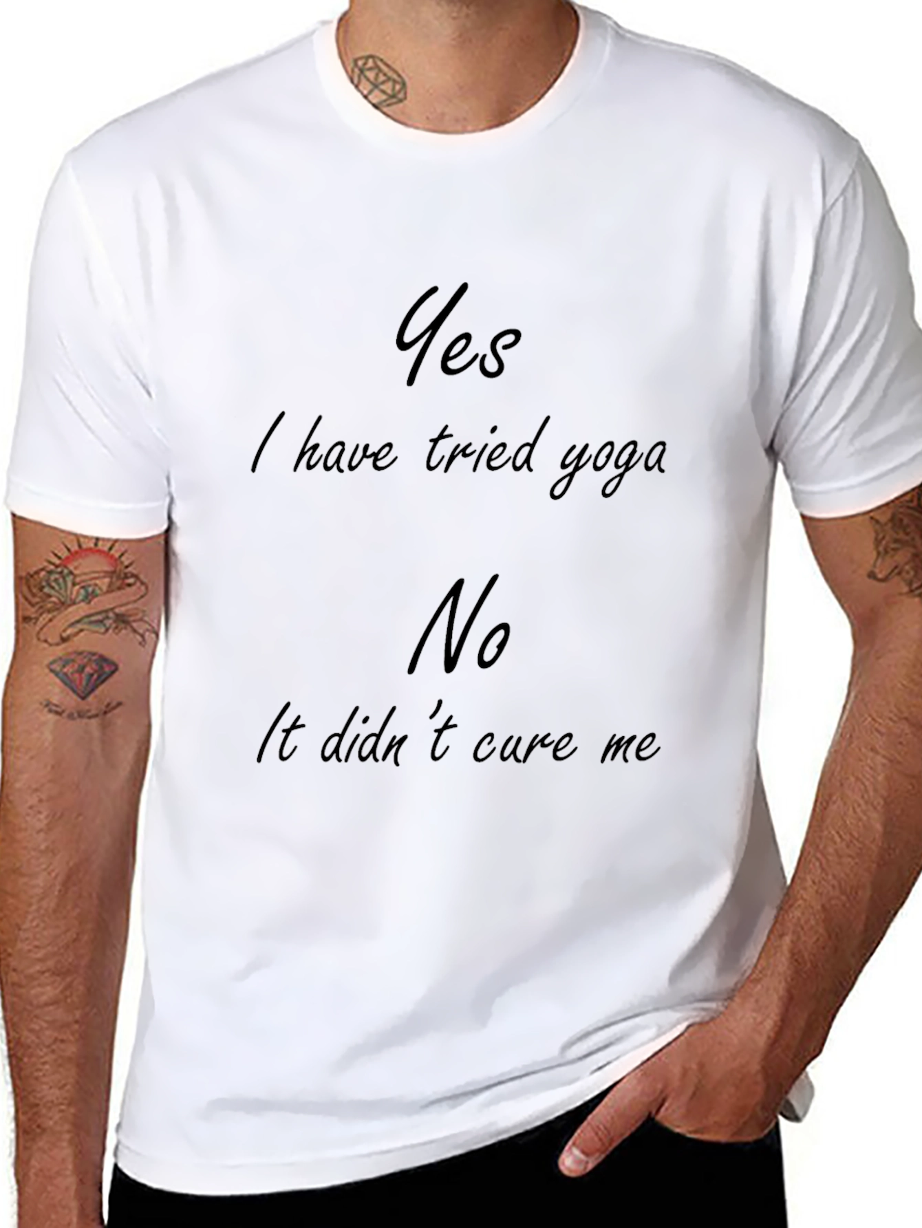 Yoga Humor T-Shirt: Yes Ive Tried Yoga