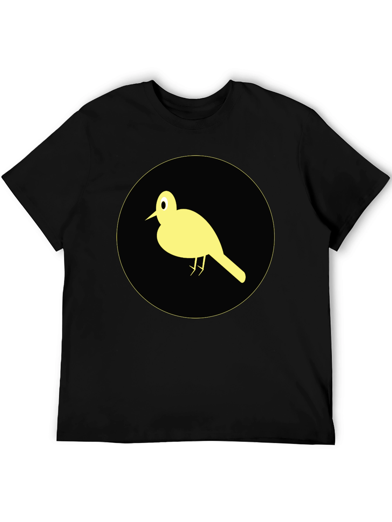 Bird Graphic Tee - Stylish Black Cotton T-Shirt