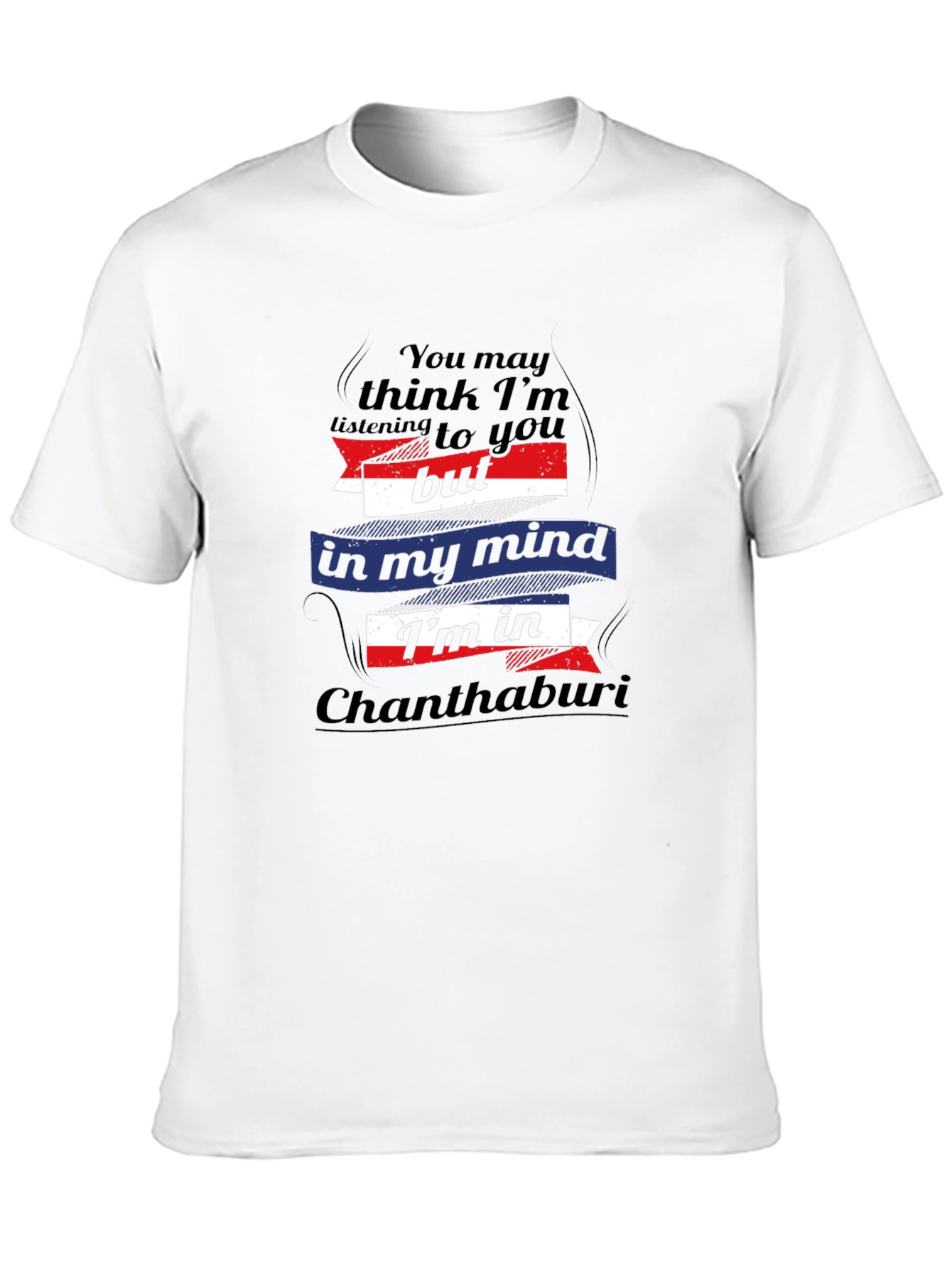 Chanthaburi Mind Mens Black T-Shirt