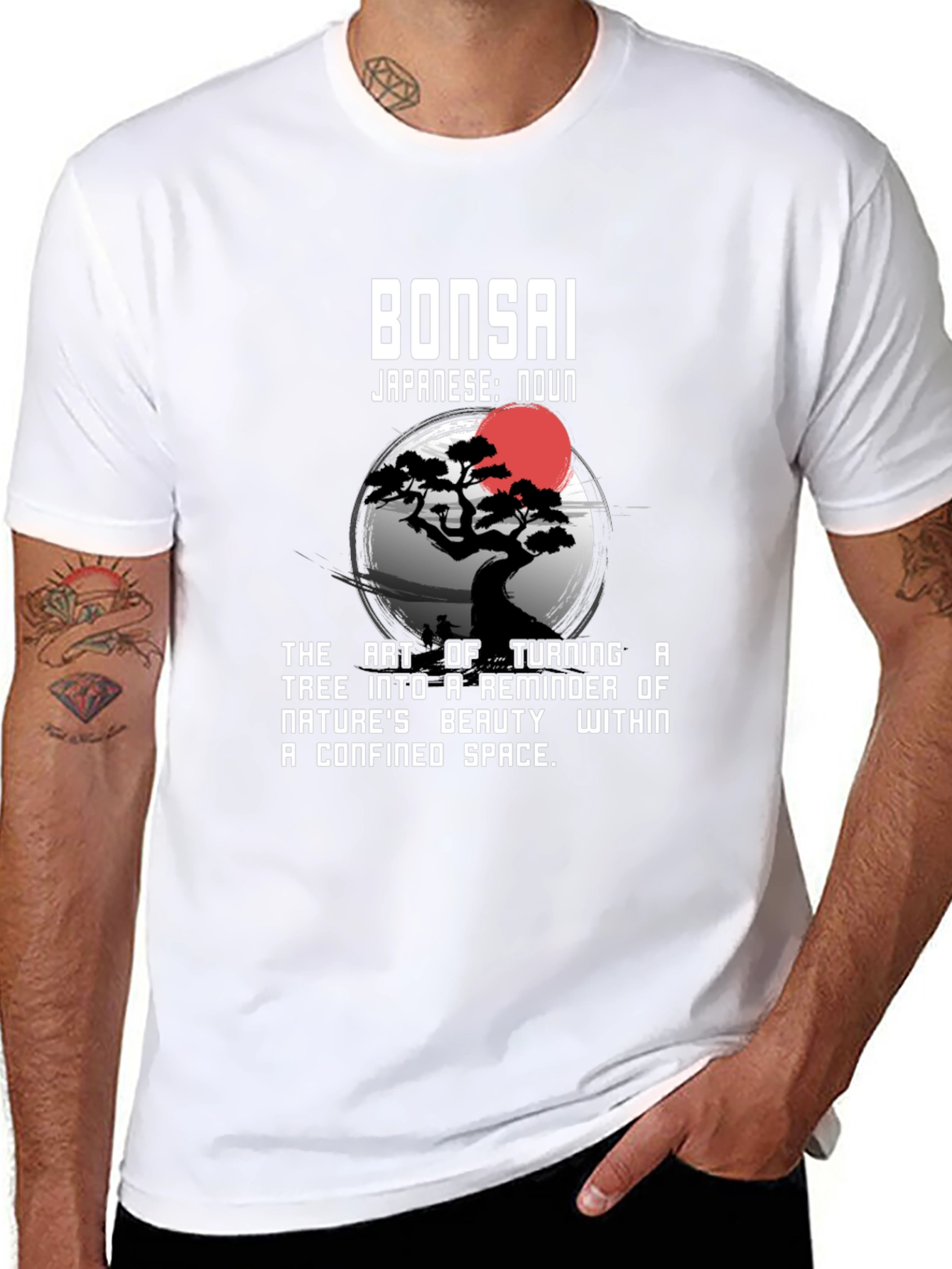 Bonsai Art Black T-Shirt