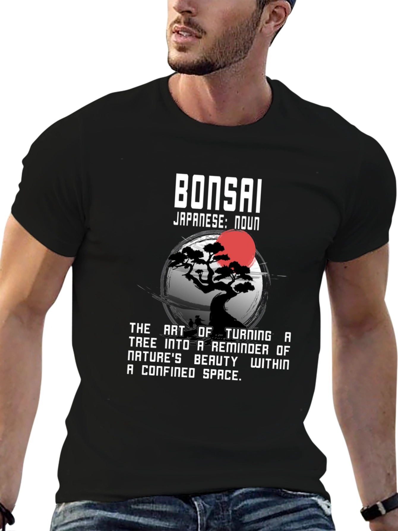 Bonsai Art Black T-Shirt