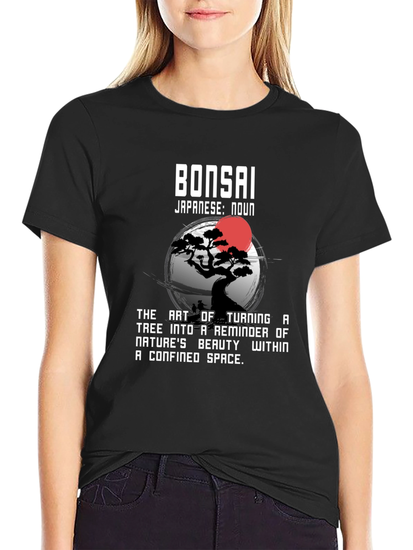 Bonsai Art Black T-Shirt