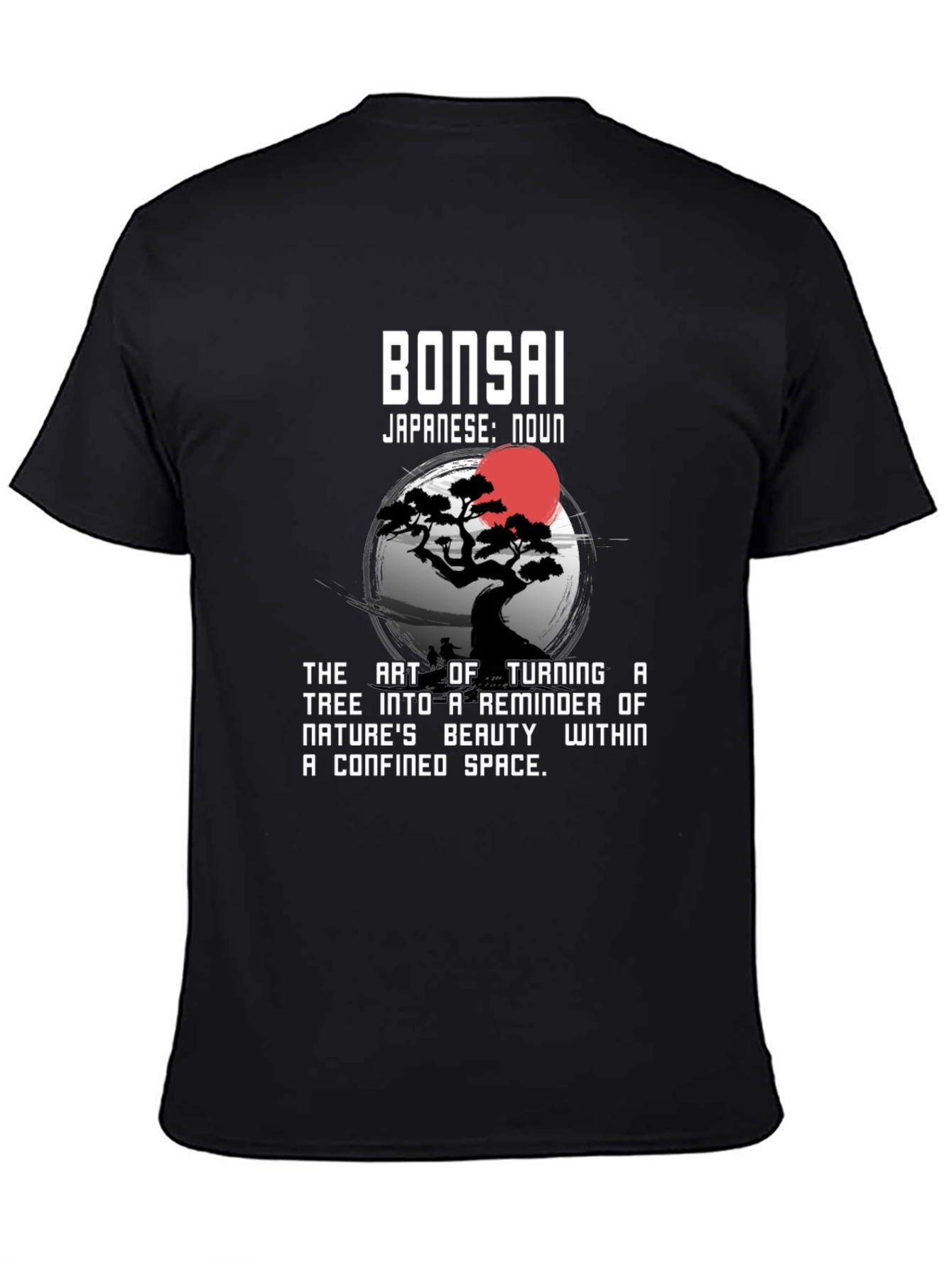 Bonsai Art Black T-Shirt
