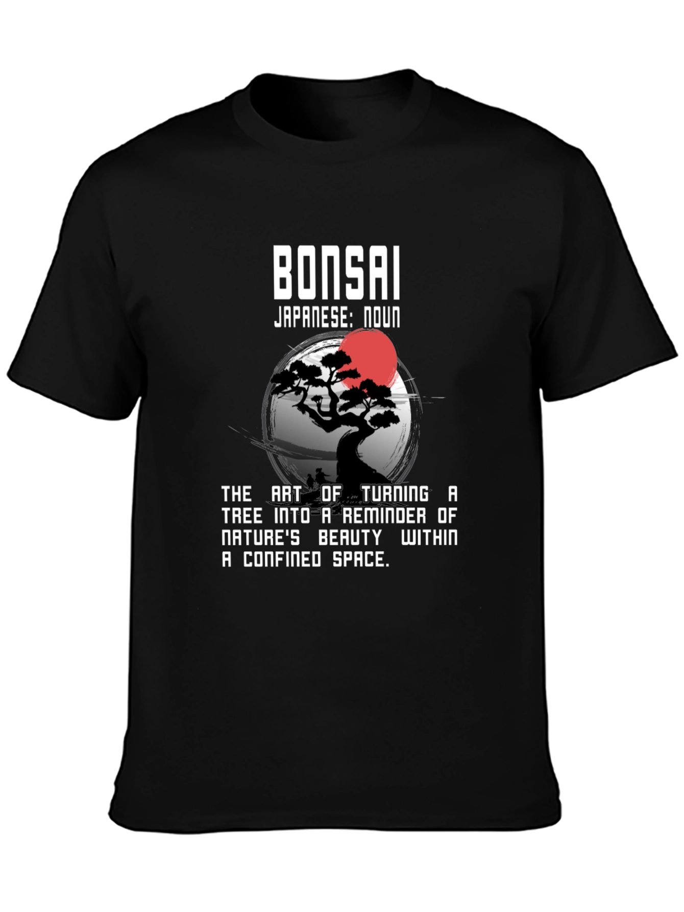 Bonsai Art Black T-Shirt