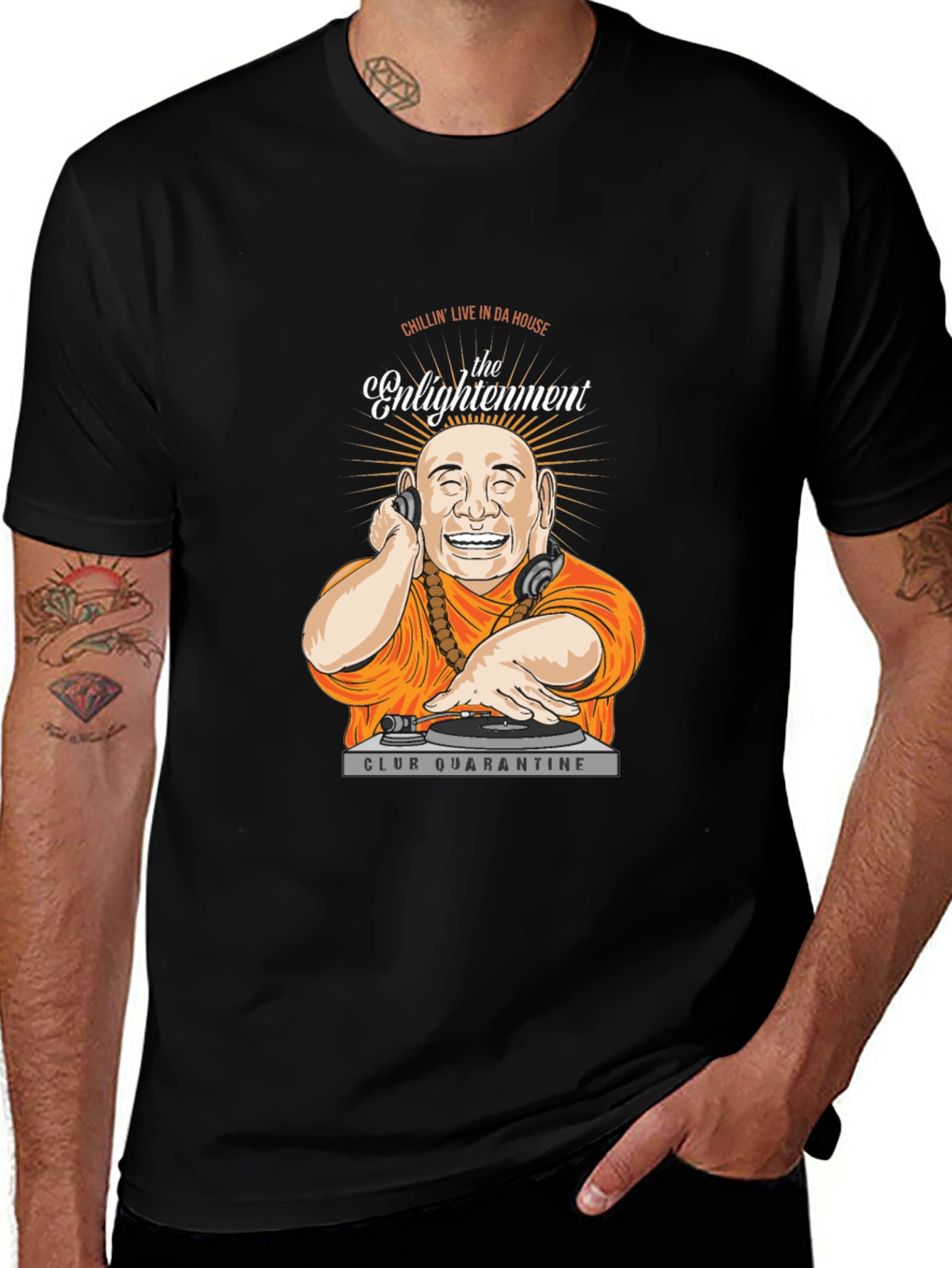 Enlightenment DJ T-Shirt - Club Quarantine