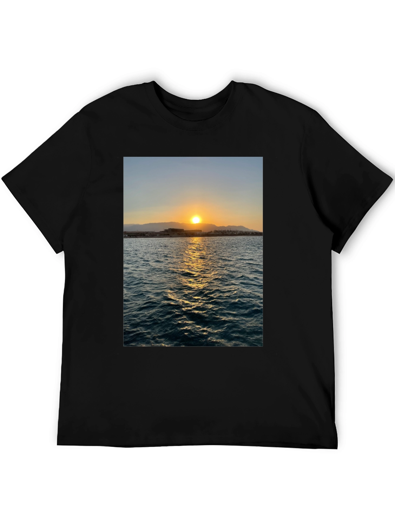Sunset Over Ocean Graphic Tee