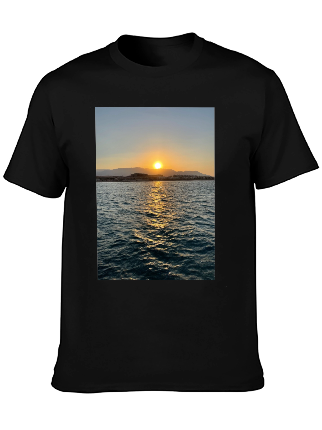 Sunset Over Ocean Graphic Tee