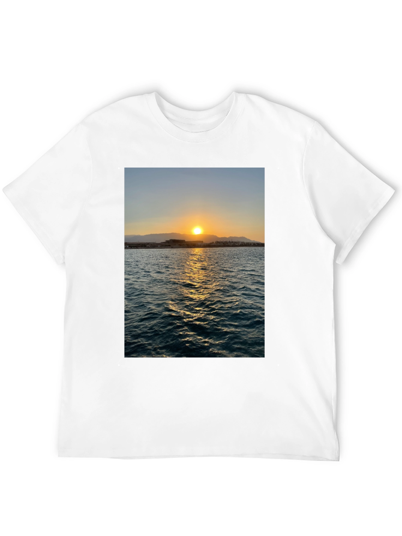 Sunset Over Ocean Graphic Tee