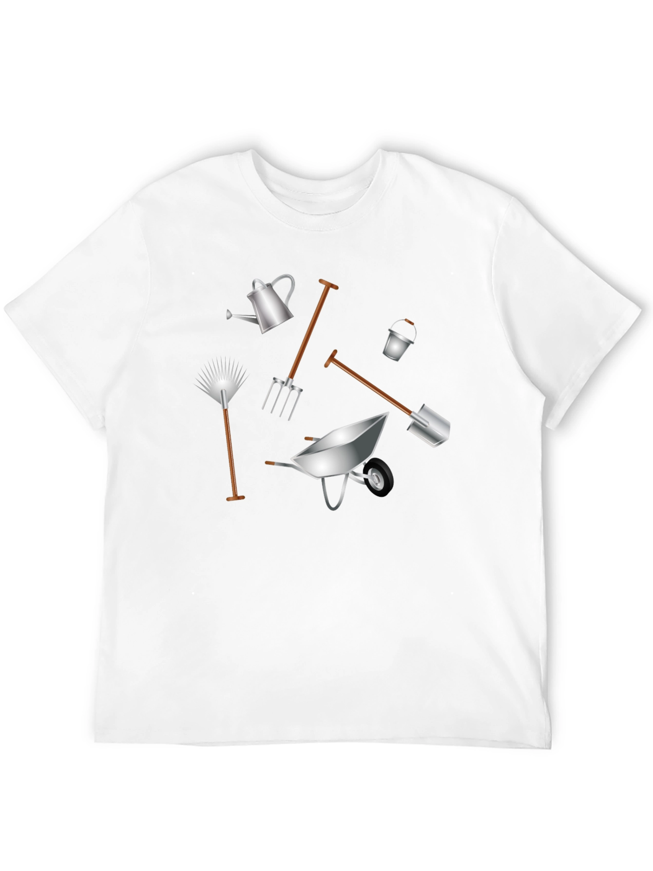 Gardening Tools Graphic T-Shirt