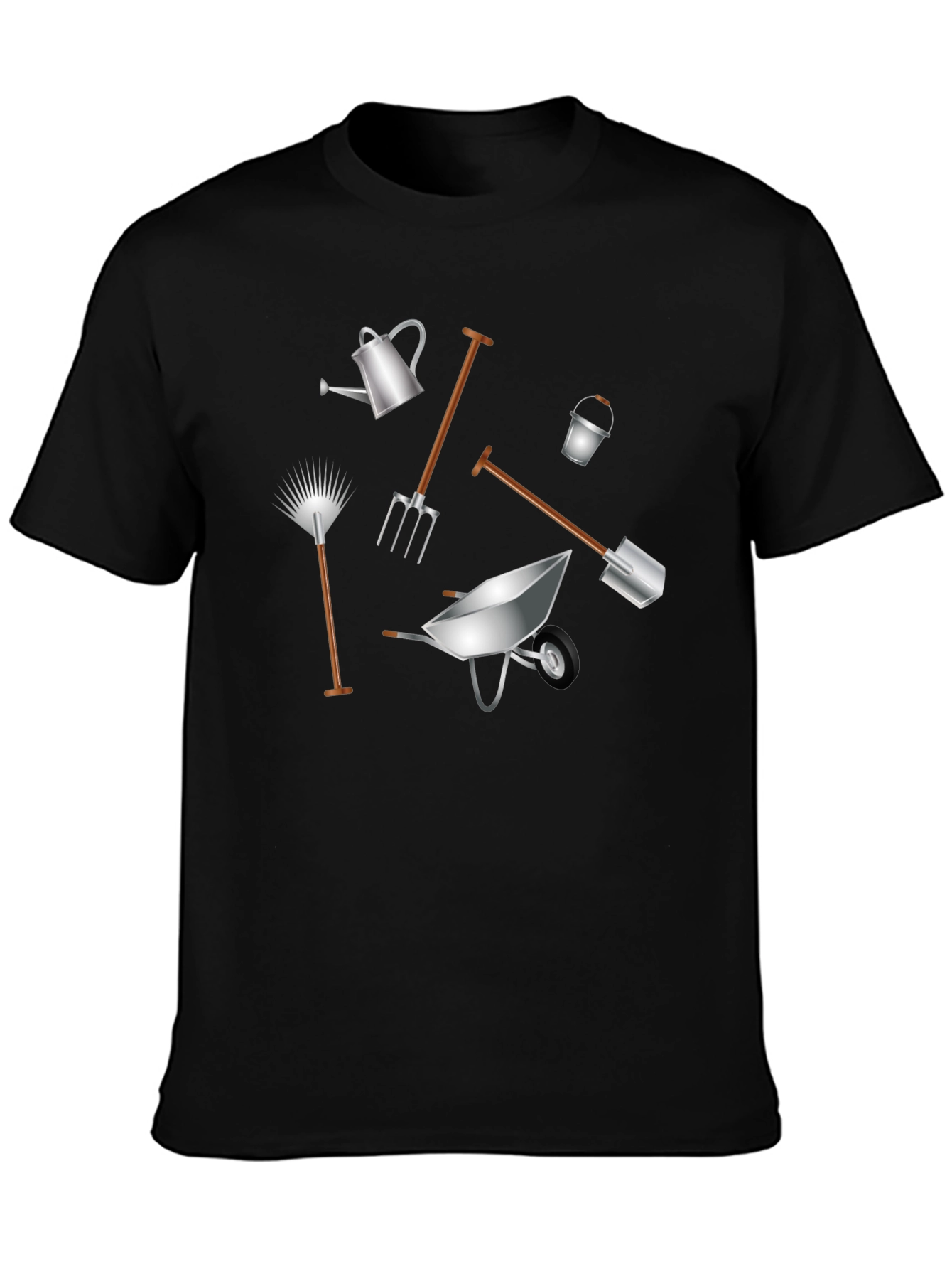 Gardening Tools Graphic T-Shirt