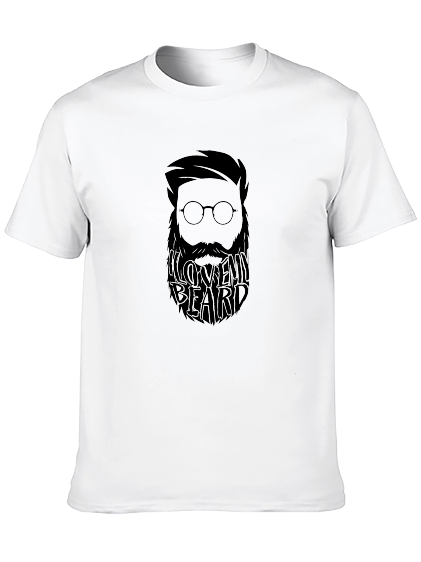 I Love My Beard Black T-Shirt - Mens Fashion