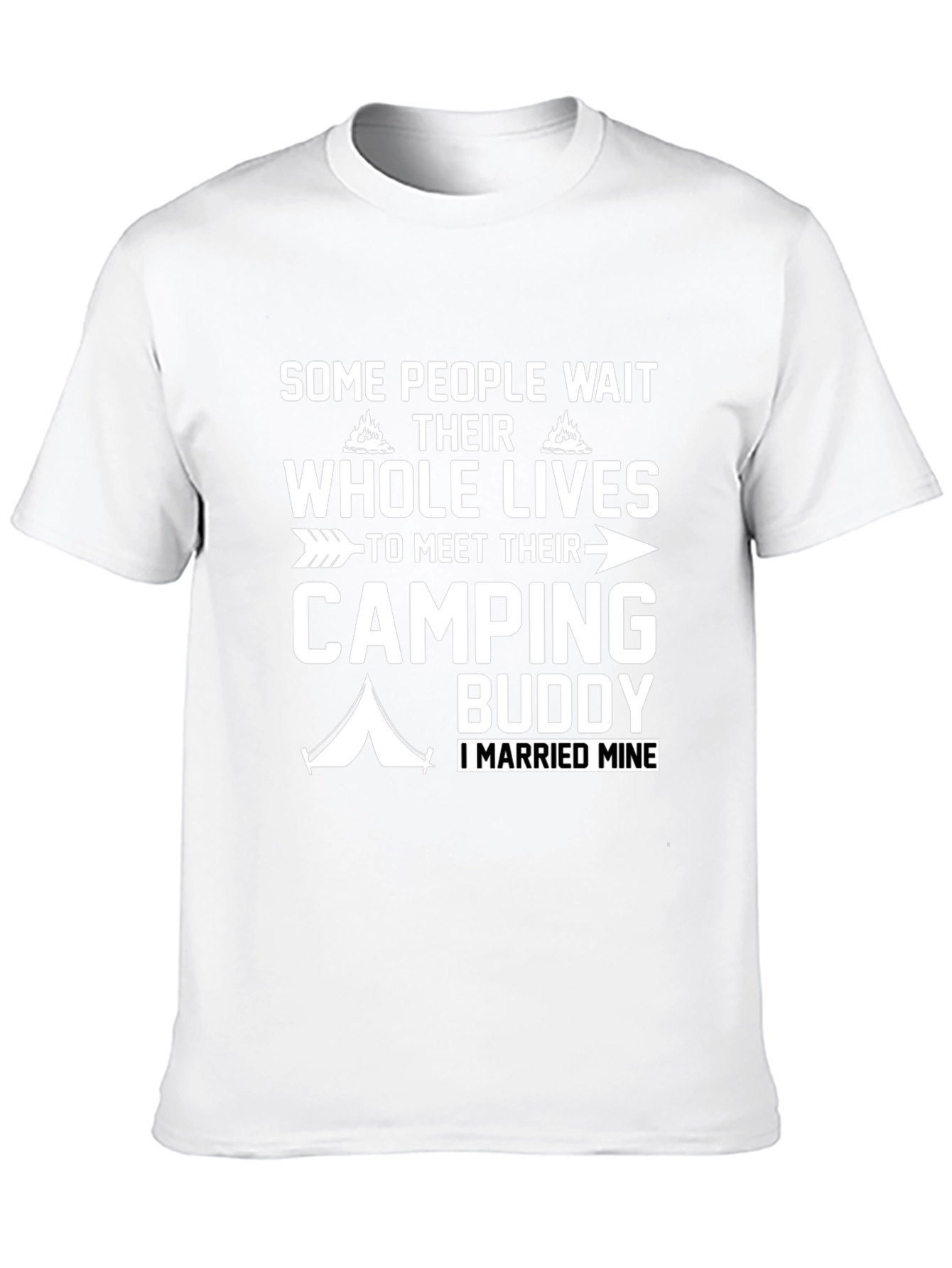 Camping Buddy T-Shirt - Married My Camping Partner!