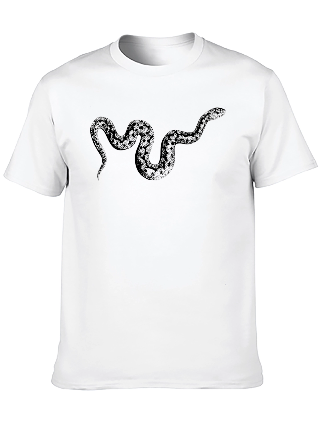 Mens Black Snake Graphic Tee