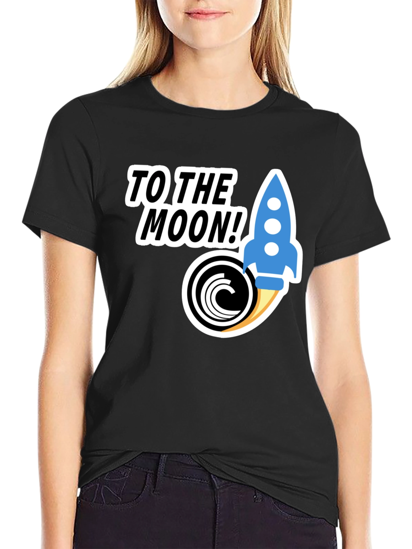 To The Moon Crypto Rocket T-Shirt