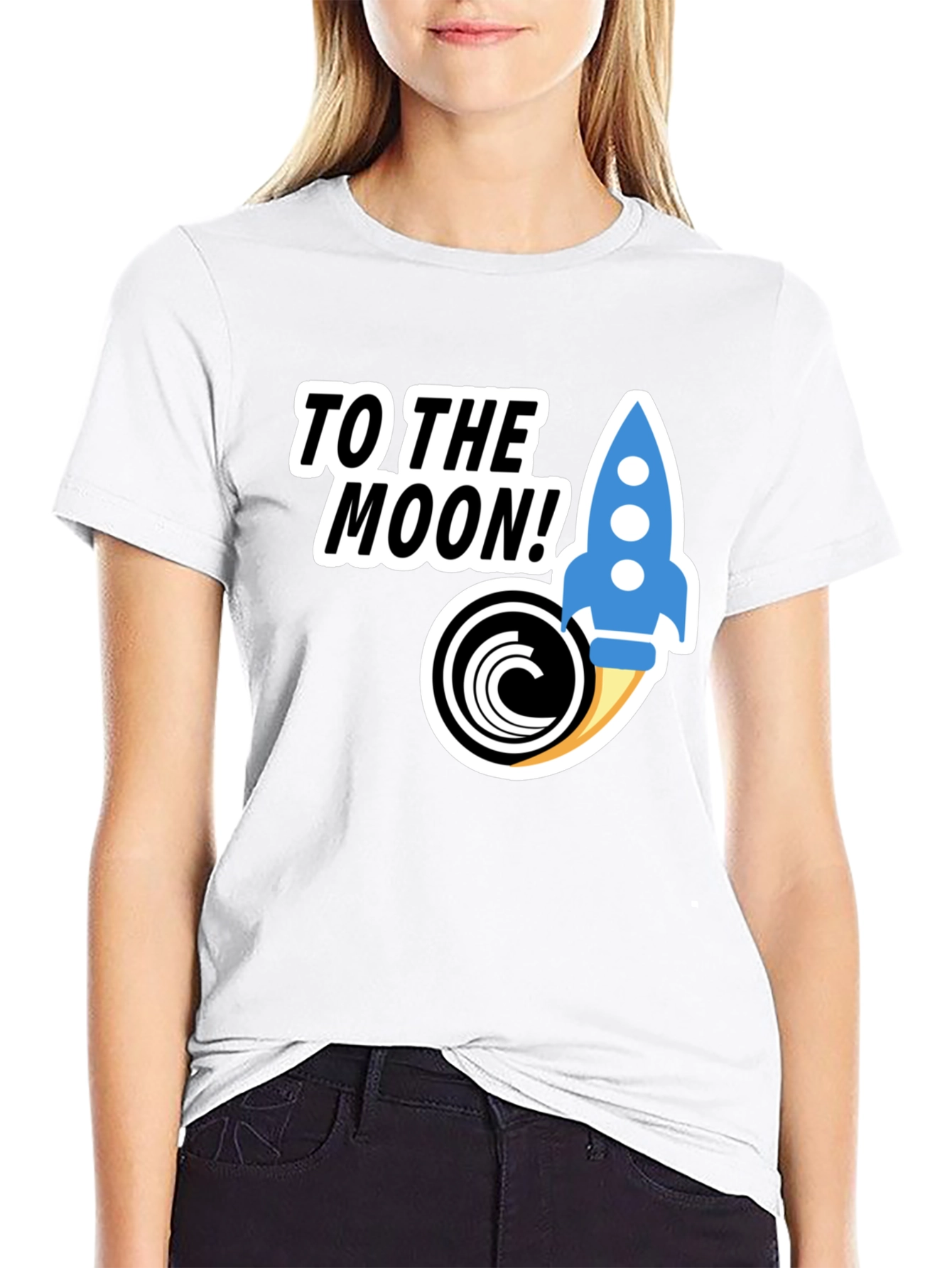 To The Moon Crypto Rocket T-Shirt