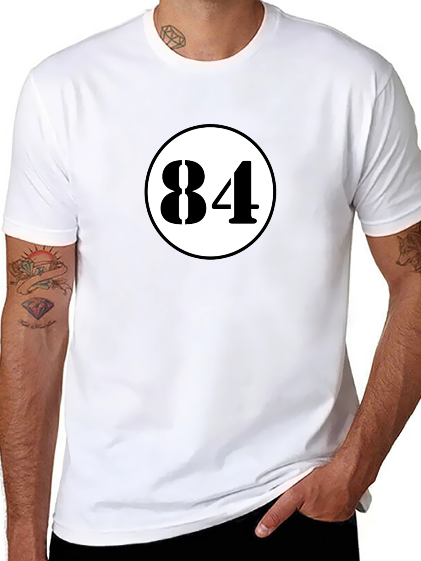 Retro 84 Graphic Tee - Classic Black T-Shirt
