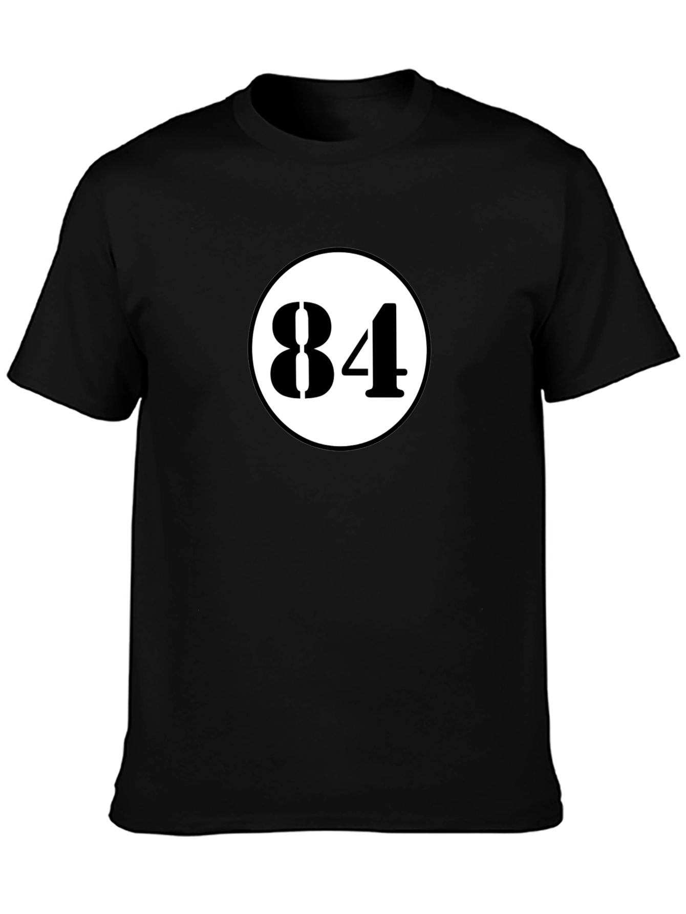 Retro 84 Graphic Tee - Classic Black T-Shirt