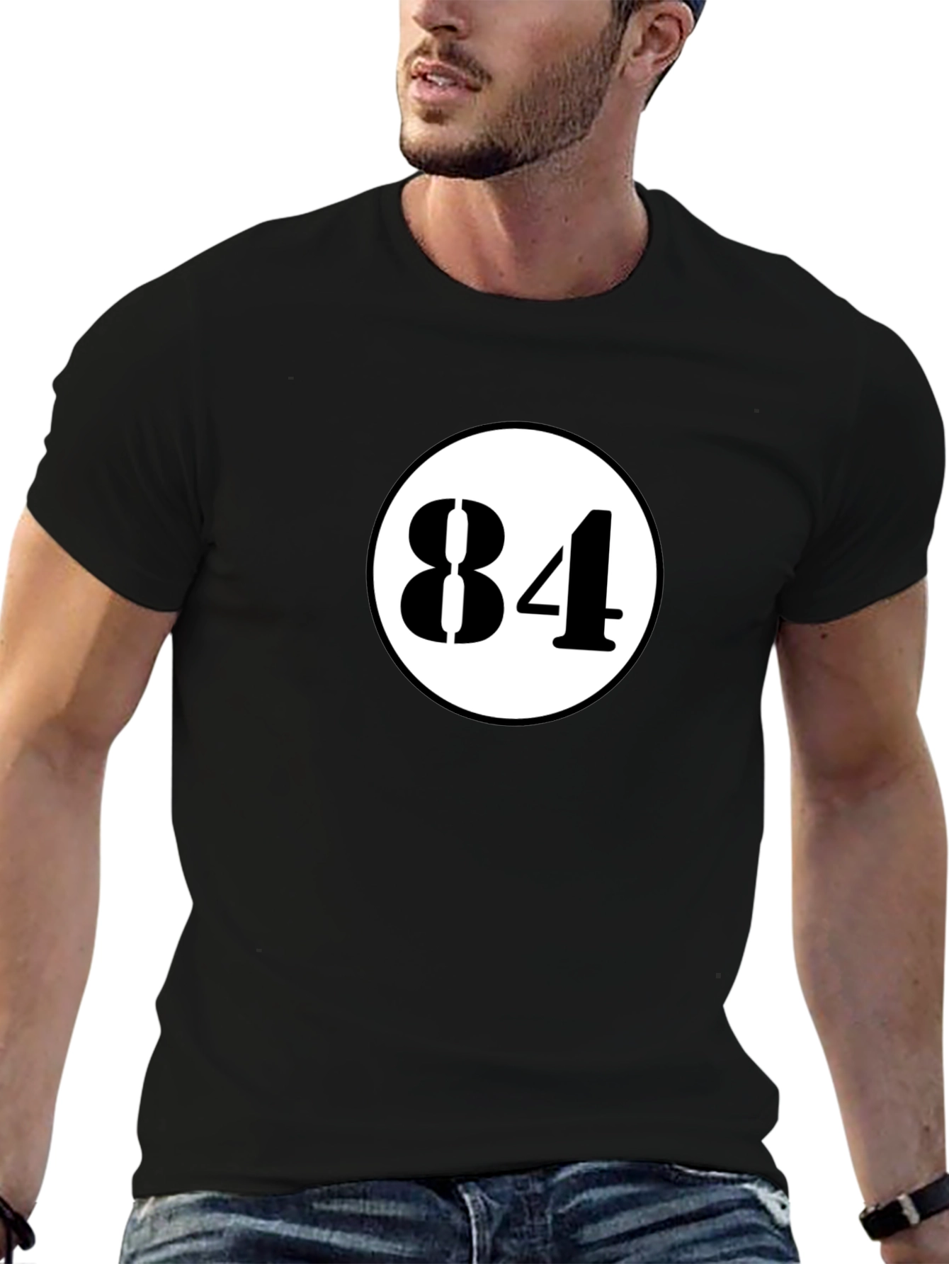 Retro 84 Graphic Tee - Classic Black T-Shirt