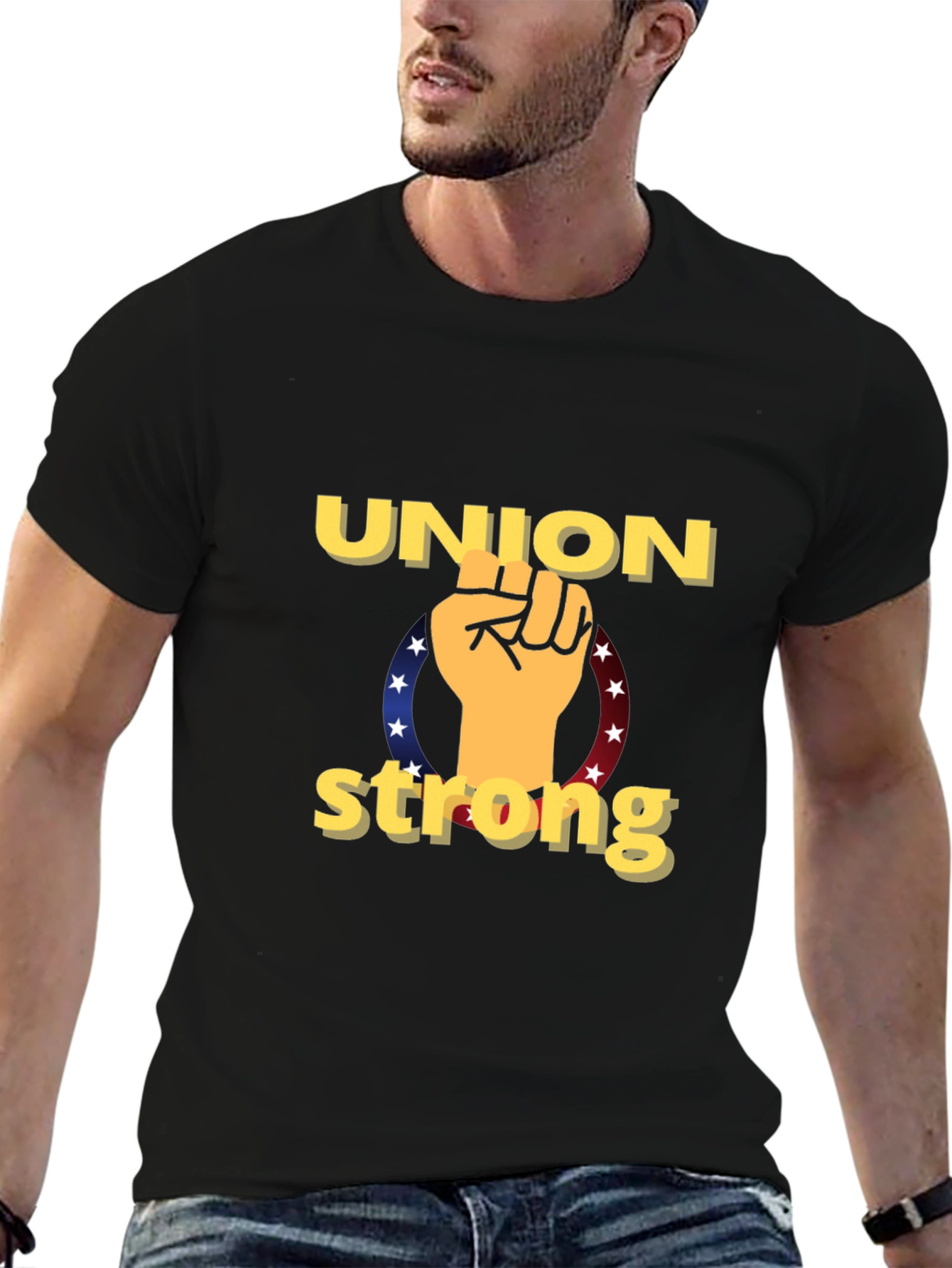 Union Strong Black T-Shirt
