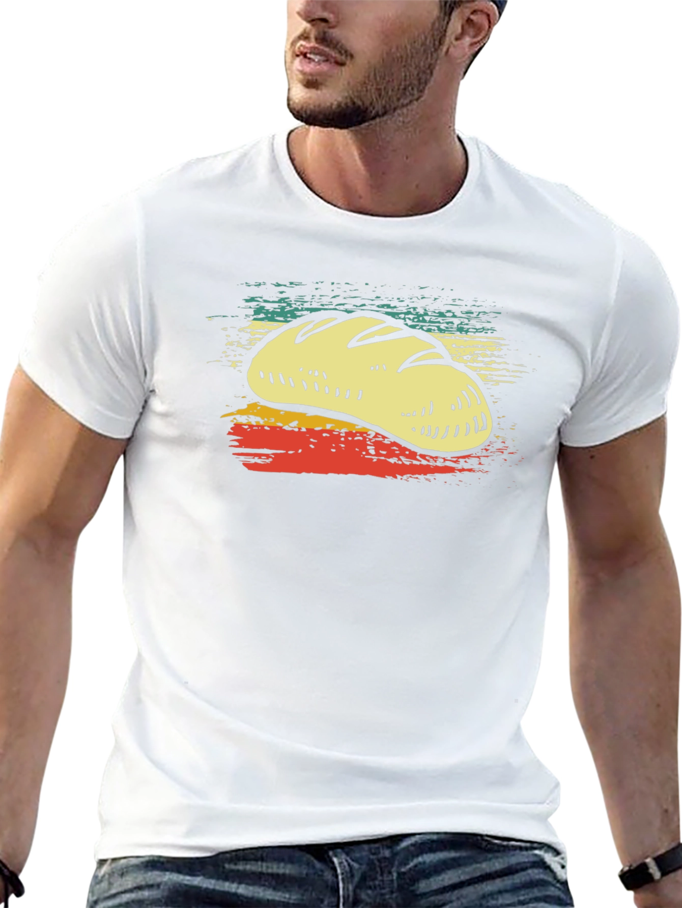 Retro Bread Lover T-Shirt - Black Tee