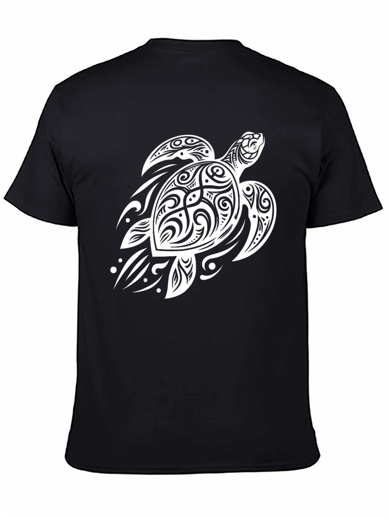 Tribal Turtle Graphic Tee - Black