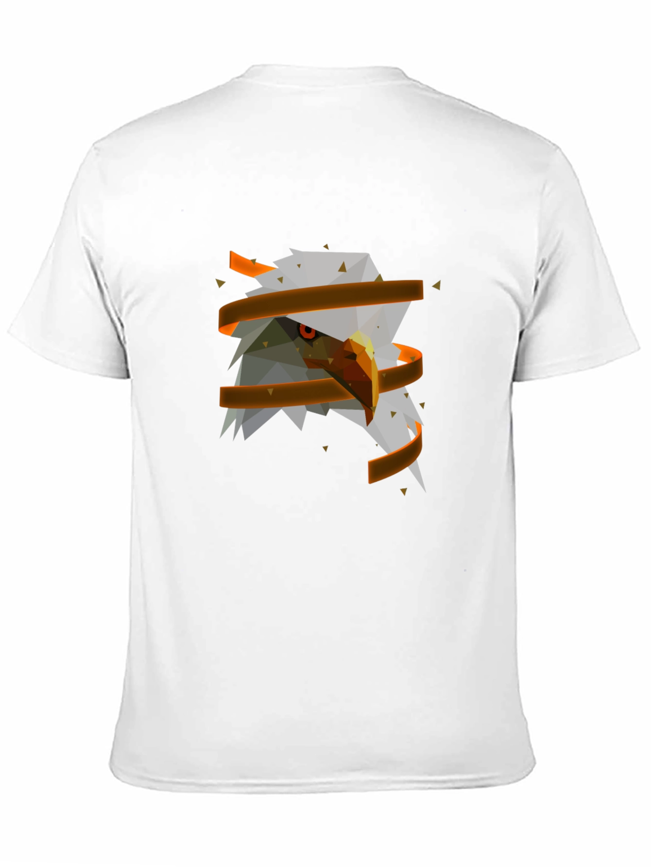 Geometric Eagle Head Graphic Tee - Modern Streetwear