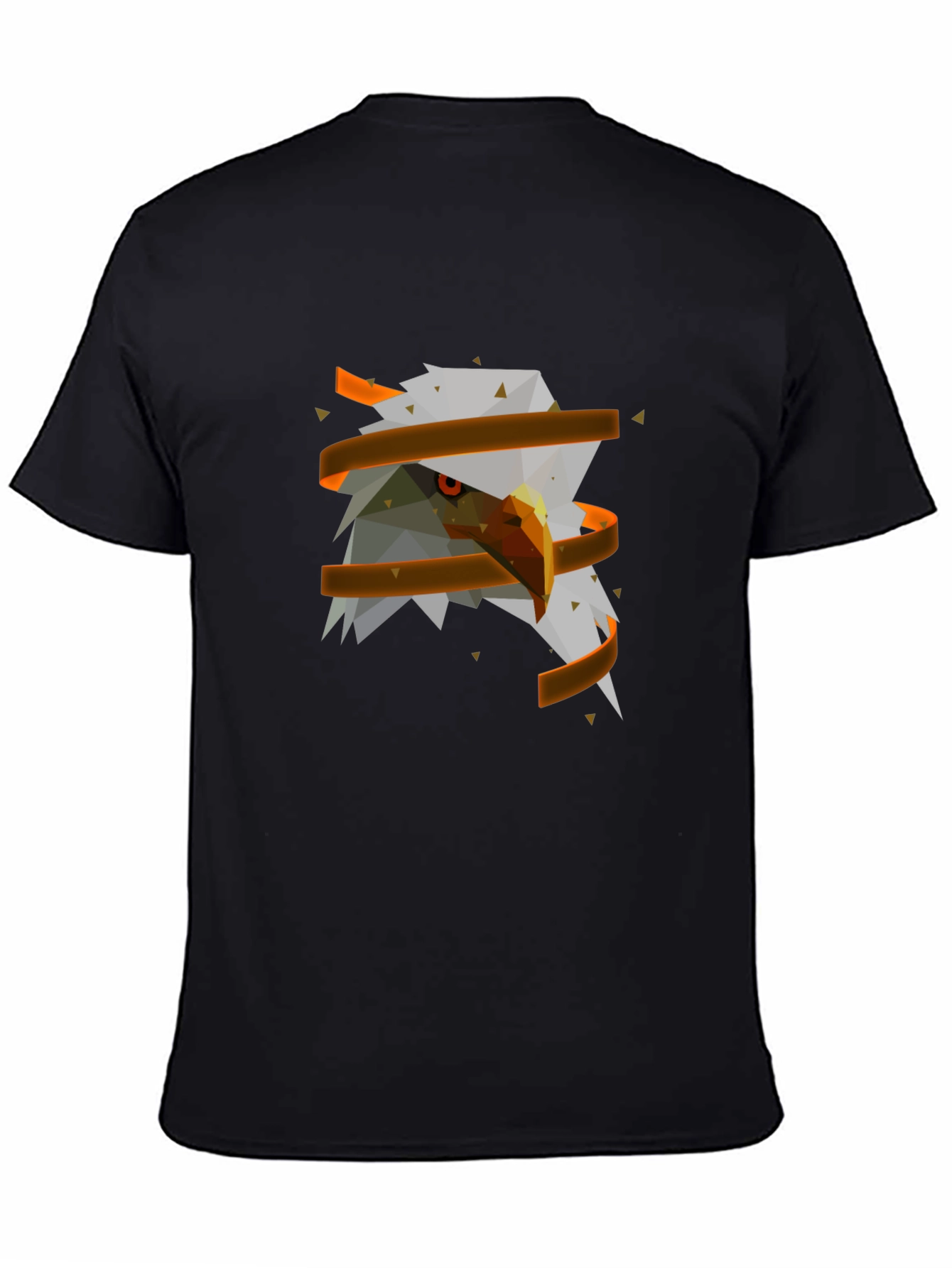 Geometric Eagle Head Graphic Tee - Modern Streetwear