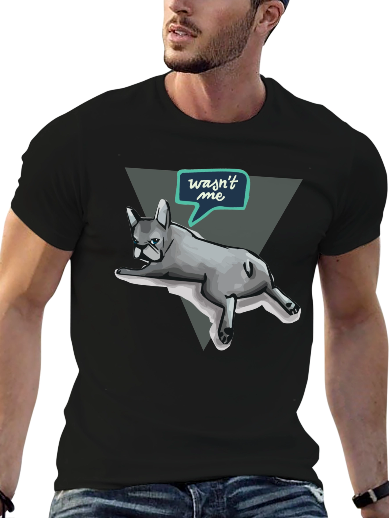 Funny Dog Graphic T-Shirt - Wasnt Me