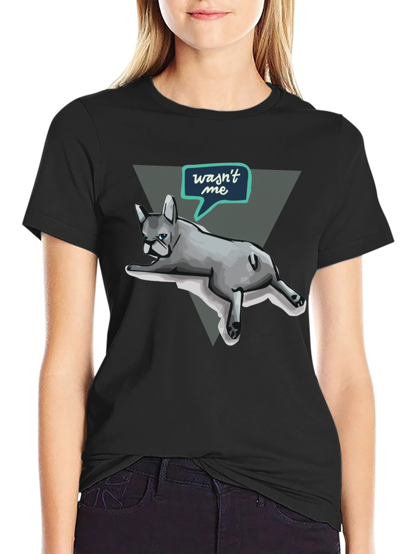 Funny Dog Graphic T-Shirt - Wasnt Me