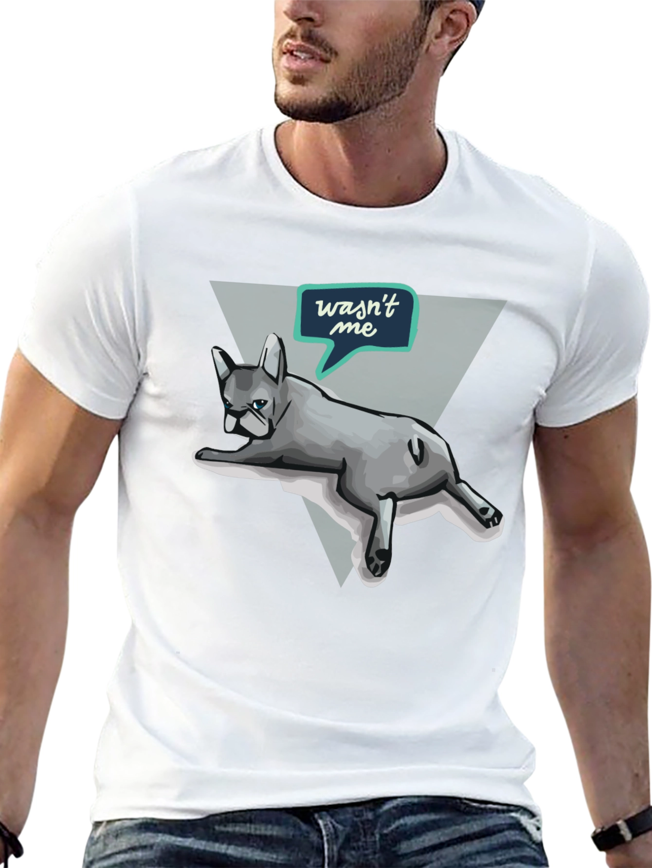 Funny Dog Graphic T-Shirt - Wasnt Me