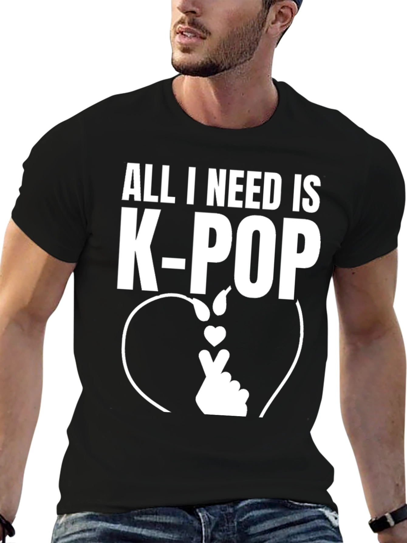 All I Need Is K-Pop Black T-Shirt