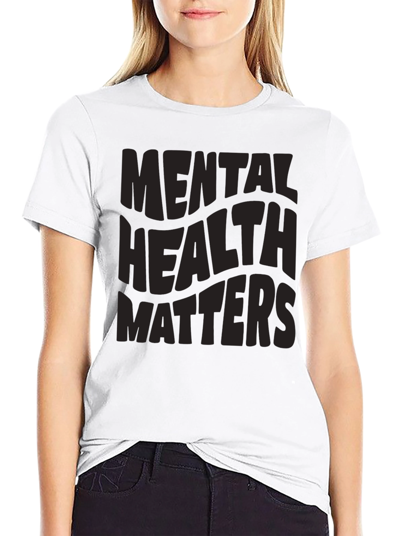 Mental Health Matters Black Graphic Tee