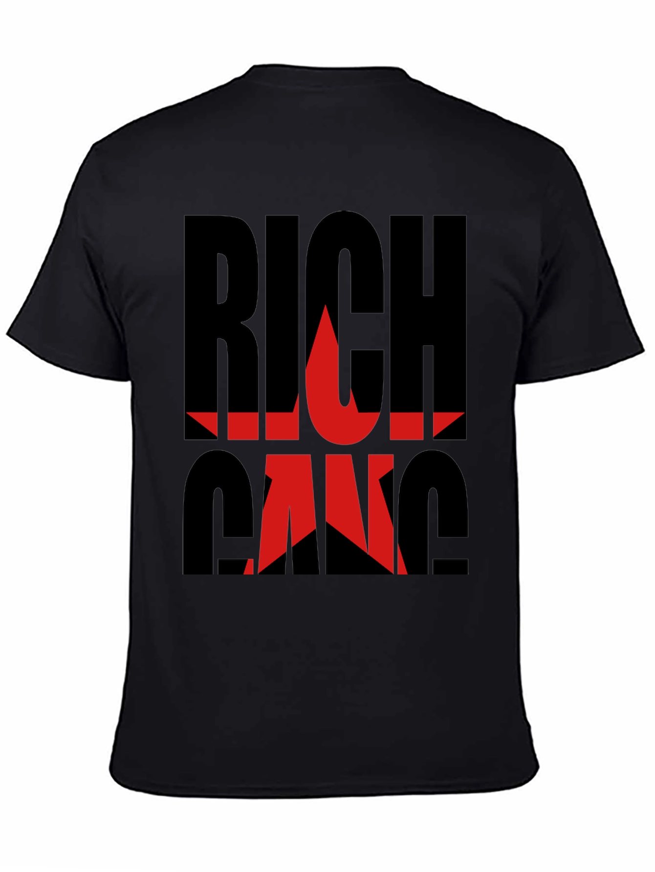 Rich Gang Black Graphic T-Shirt
