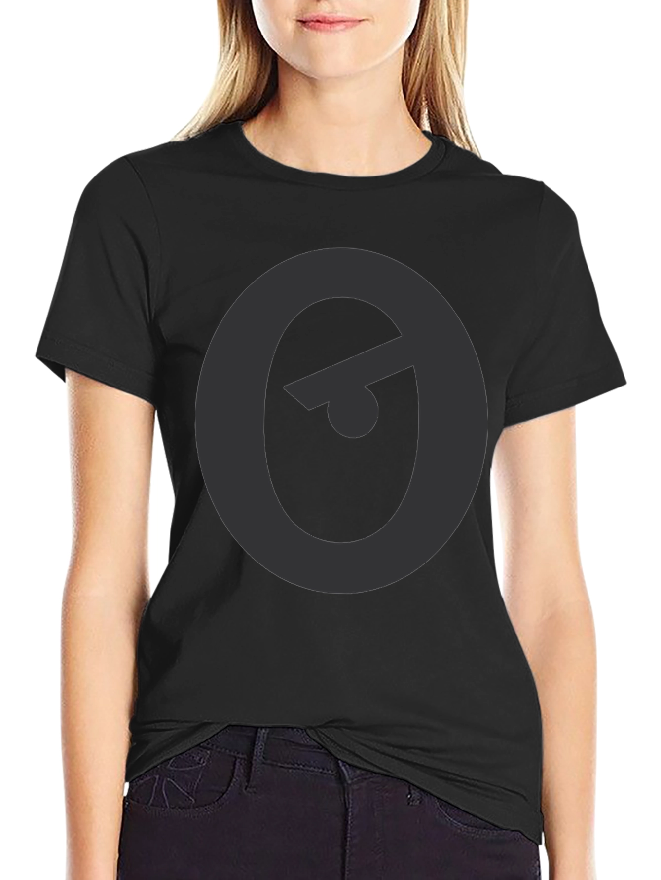 Unique Graphic Tee - Eye Symbol Black Shirt