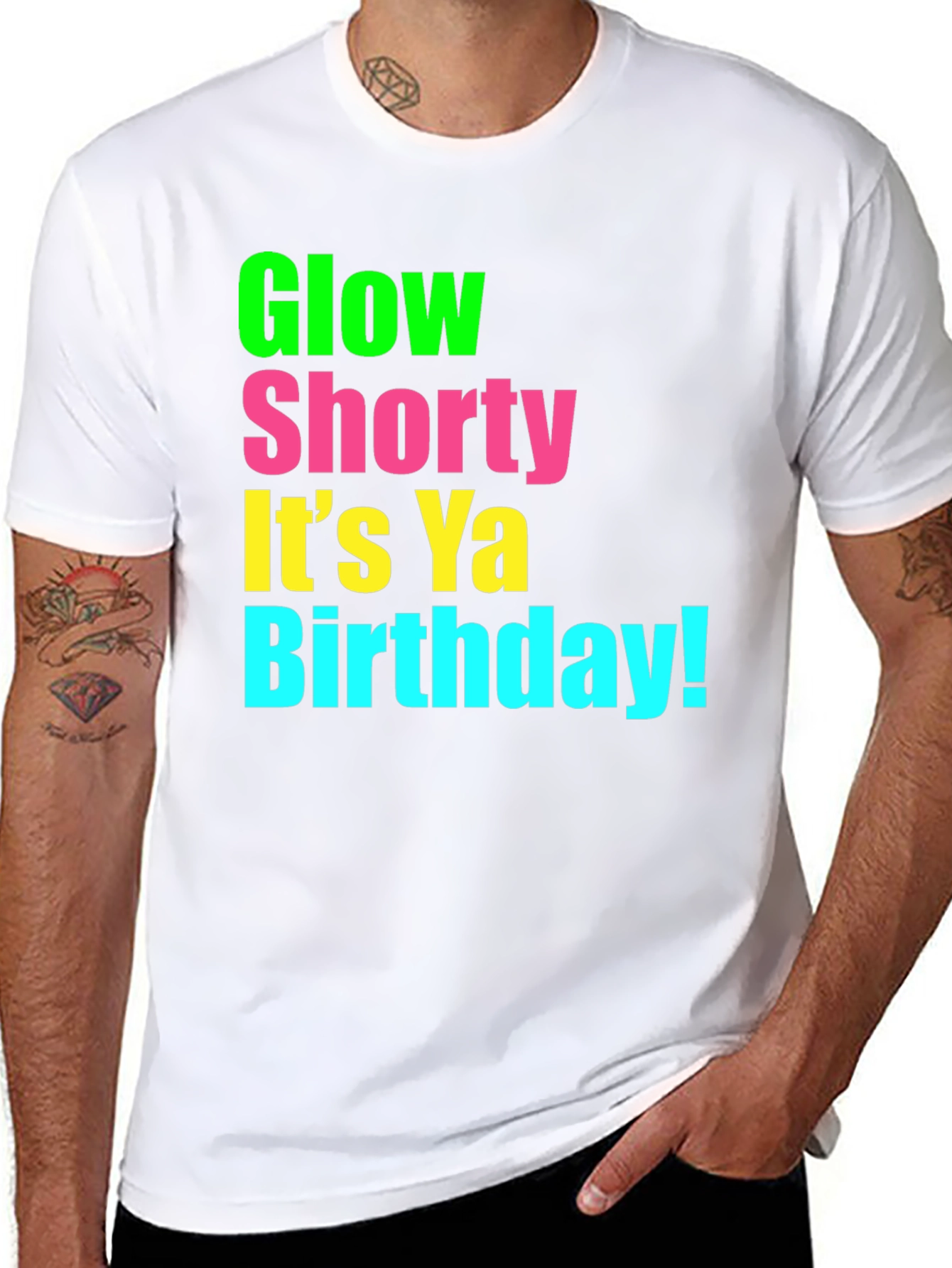 Glow Shorty Birthday Graphic Tee