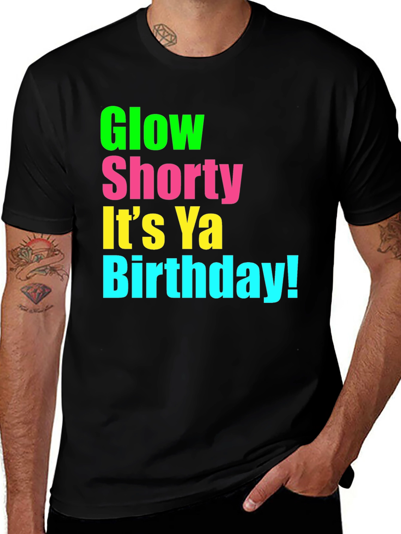 Glow Shorty Birthday Graphic Tee