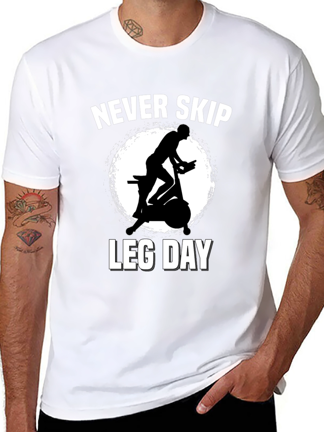 Never Skip Leg Day Workout T-Shirt