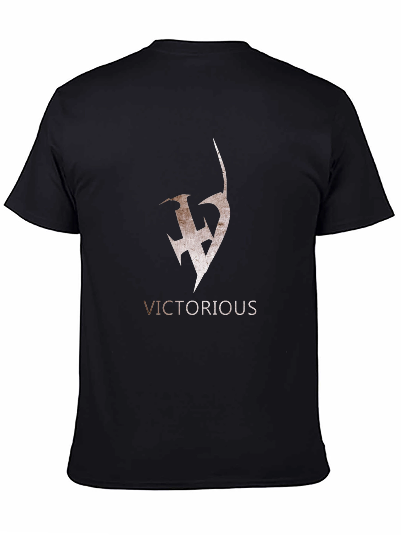 Victorious Graphic Tee - Black Cotton Blend Shirt