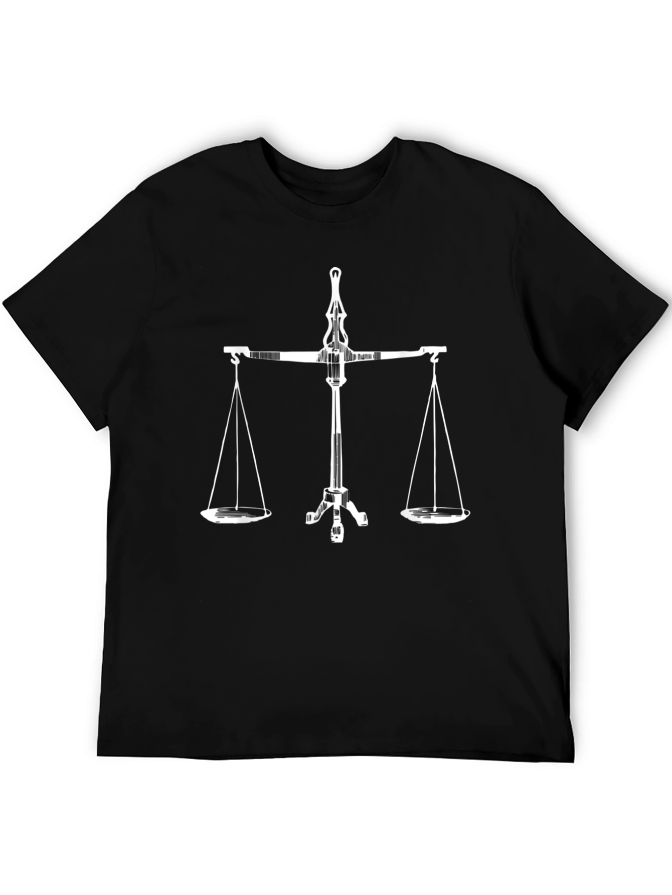Scales of Justice Graphic Tee - Black