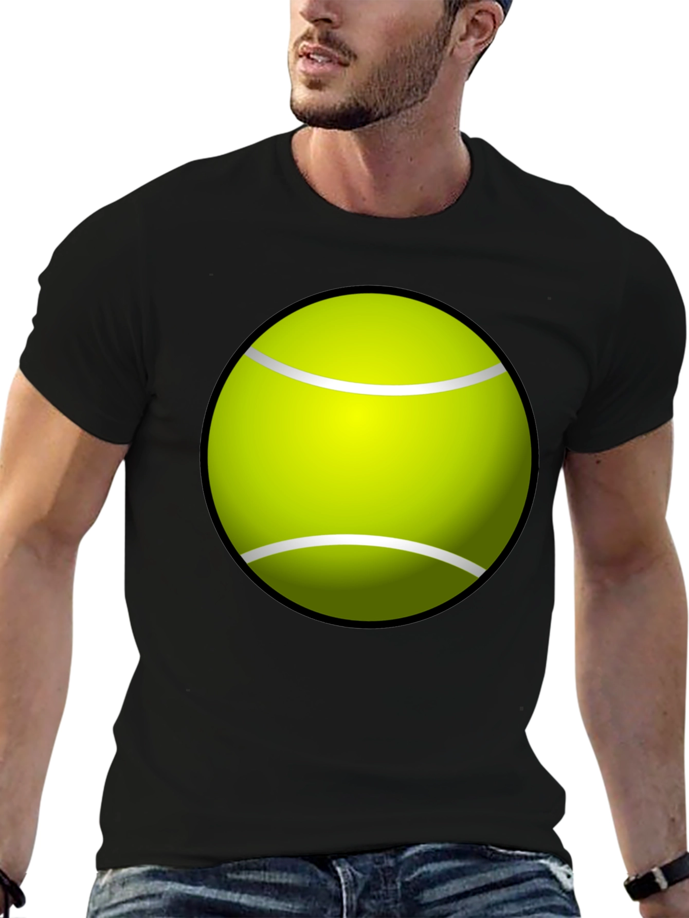 Tennis Ball Graphic Tee - Fun & Casual