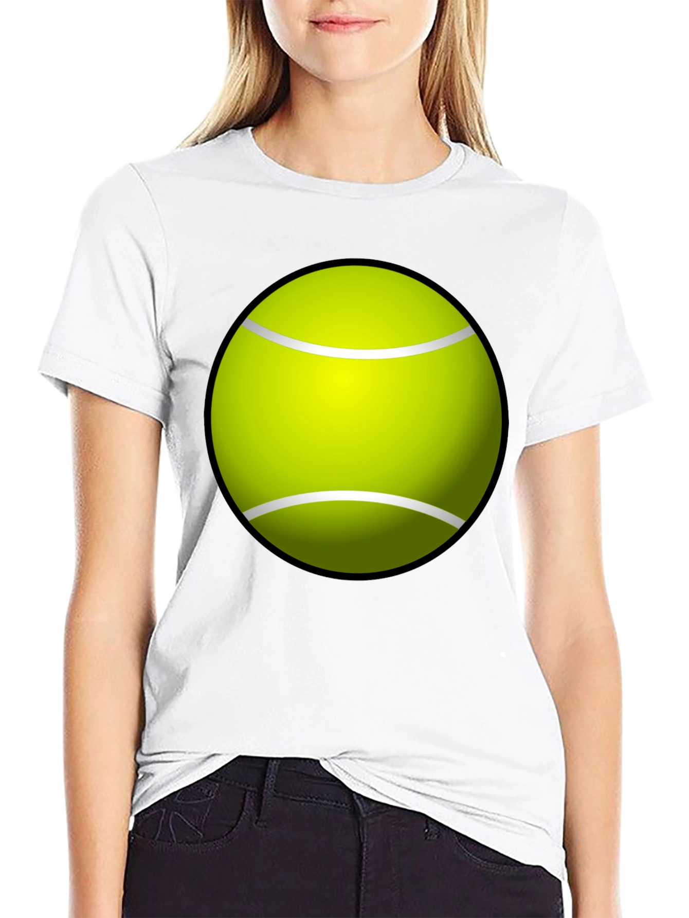 Tennis Ball Graphic Tee - Fun & Casual