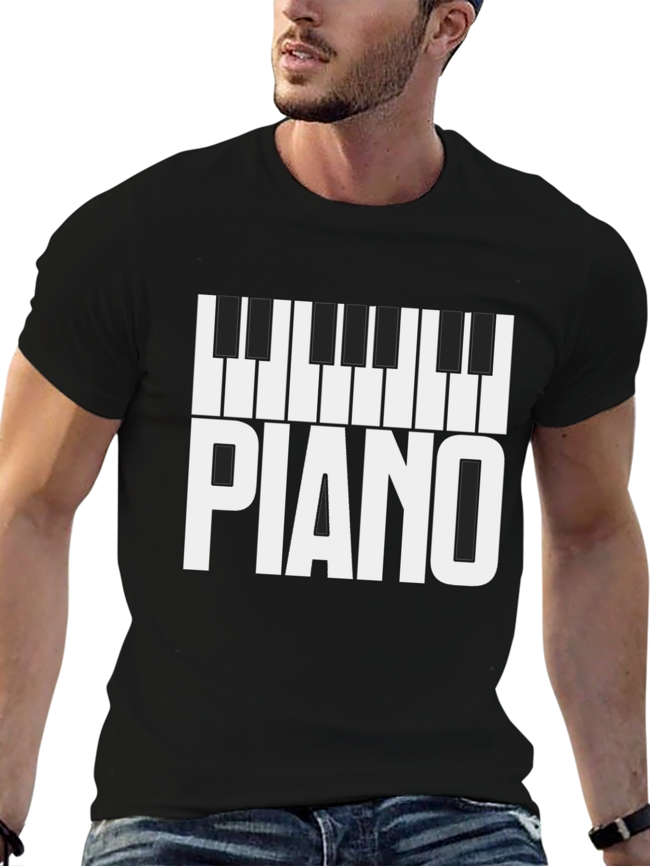 Piano Keys Graphic T-Shirt